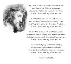 William Ralph Featherston my jesus i love thee